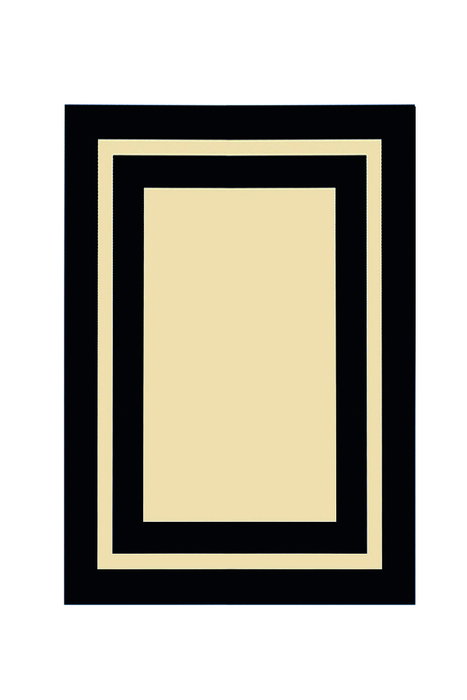 Conceptum Alfombra Black Frame Multicolor 160 x 230 cm
